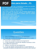 Questões Para Estudo – P1
