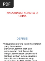 Masyarakat Agraria Di China