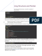 C Programming Structure and Pointer