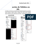 Generación de Sólidos en 3D.: Au T Ocad 3 D