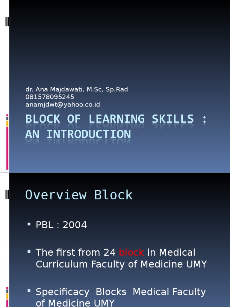 Block 1 Introduction | PDF | Cognition | Learning