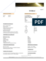 Cu ZN 15 Tombac Fiche Technique RLSA