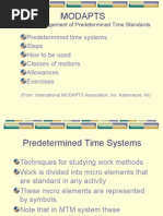 MODAPTS PRIMER SLIDESHOW - Modular Arrangement of Predetermined Time Standards