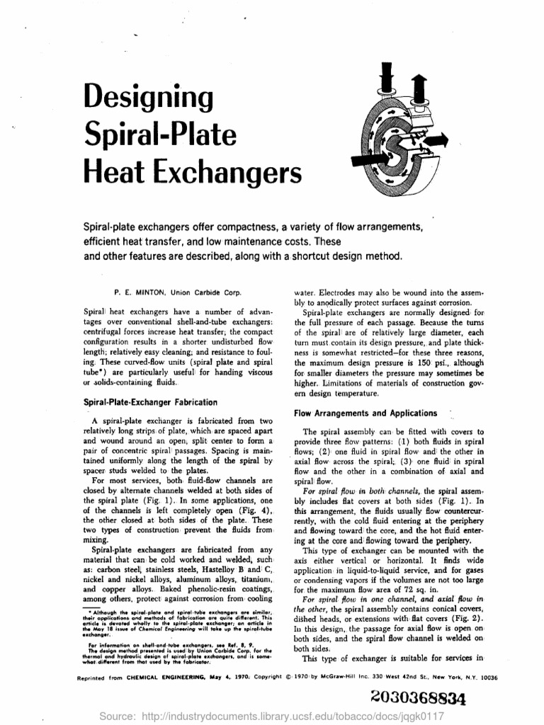 Designing Spiral Heat Exchanger | PDF | Heat Transfer | Heat Exchanger