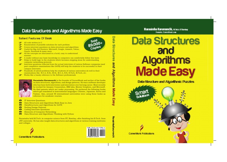 Data Structures and Algorithms Made Easy Cover | PDF | Algorithms ...