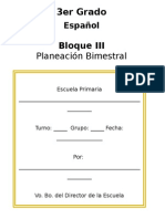 3er Grado - Bloque 3 - 2014-2015