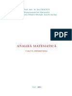 Analiza Matematica Calcul Diferential