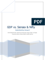 Gdp vs Sensex & Nifty