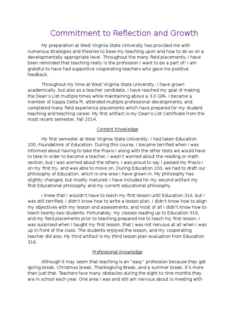 Commitment To Growth | PDF | Teachers | Lesson Plan
