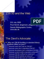 Z39.50 and The Web: ZIG July 2000 Poul Henrik Jørgensen, PHJ@DBC - DK Danish Bibliographic Centre, WWW - DBC.DK