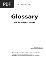 Glossary of Business Terms