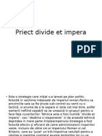 Proiect divide et impera