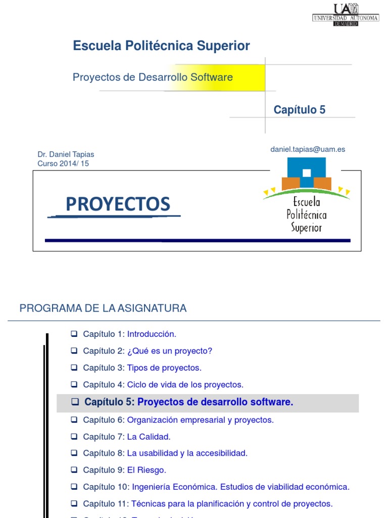 Proyectos de Desarrollo de Software | PDF