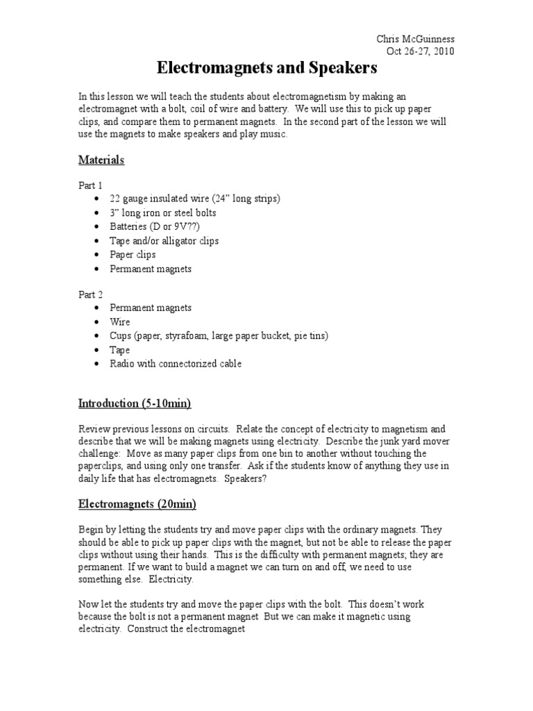 and Speakers PDF Loudspeaker Wire