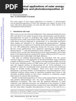 Download Photochemical Applications of Solar Energy- Photocatalysis and Photodecomposition of Water by eimaiokanenas SN260631140 doc pdf