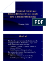3-7 PR- Ténosynovite Et Rupture Des Fléchisseurs (Pr Fontaine)