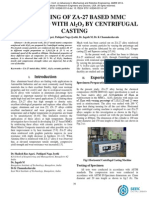 PROCESSING OF ZA-27 BASED MMC REINFORCED WITH Al2O3 BY CENTRIFUGAL CASTING