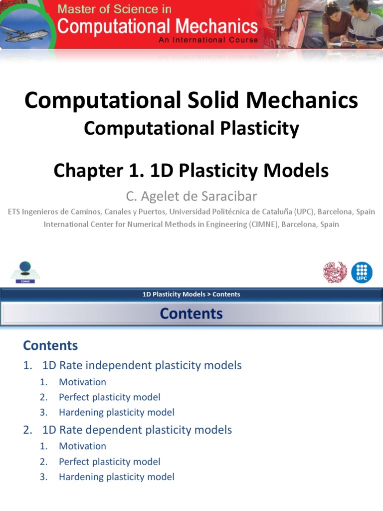 1D Plasticity Models Overview | PDF | Plasticity (Physics ...
