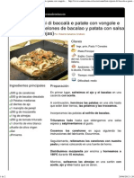 Cannelloni Ripieni Di Baccalà e Patate Con Vongole e Pomodorini (Canelones de Bacalao y Patata Con Salsa de Tomate y Almejas)