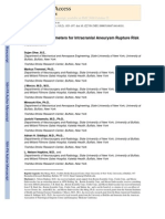 Morphology Parameters for Intracranial Aneurysm Rupture Risk
