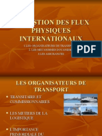 La Gestion Des Flux Physiques Internationaux 06