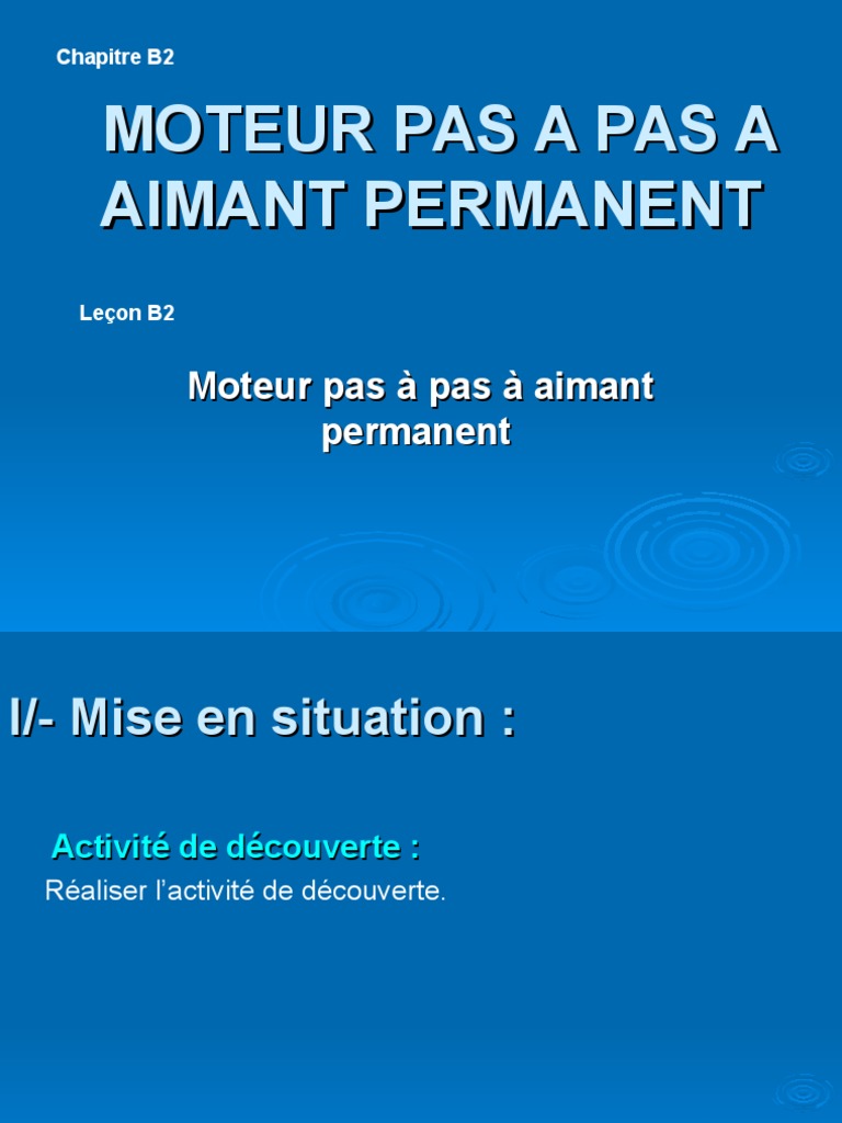 Moteur Pas A Pas | PDF | Moteurs | Composants électriques