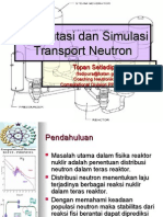 Komputasi Dan Simulasi Transport Neutron