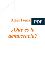 Alain Touraine Que Es La Democracia PDF