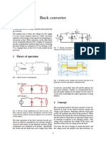 Step down buck converter voltage regulator