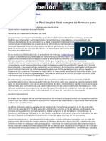 Oficina de Patentes de Perú Impide Libre Compra de Fármaco Para Tratar Leucemia