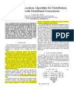 A New Fault Location Algorithm For Distribution