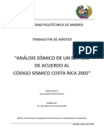 Análisis Sísmico de Un Edificio de Acuerdo Al Código Sísmico Costa Rica 2002