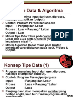 02 Tipe Data Dan Algoritma Dasar