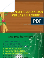 Pendelegasian Dan Kepuasan Pasien