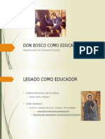 Don Bosco Como Educador