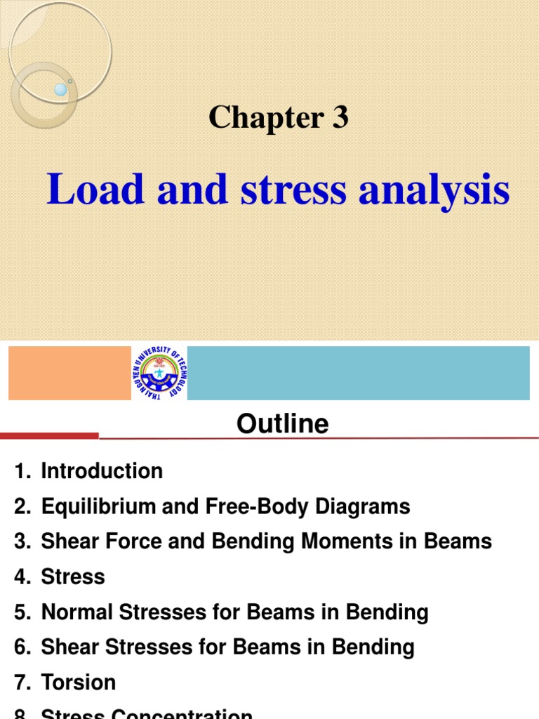 Chapter 3 Load And Stress Analysis Pdf Bending Beam Structure