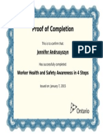 Worker Health and Safety Awareness Training