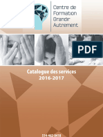 Centre de Formation Grandir Autrement, Catalogue Des Services