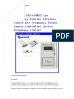 Acartool 250-450MHZ Car Frequency Counter