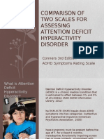 Test Evaluation Adhd Conners and Sarsh