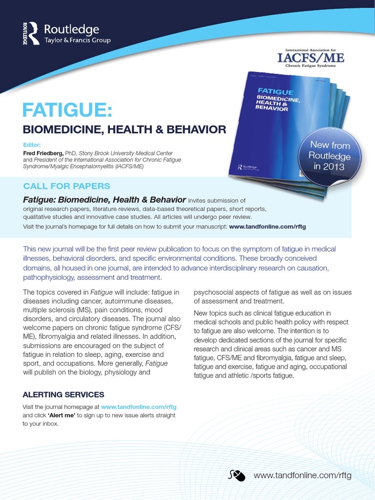 Journal on Fatigue Research and Treatment | PDF