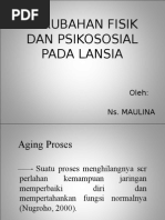 Perubahan Fisik Dan Psikososial Pada Lansia