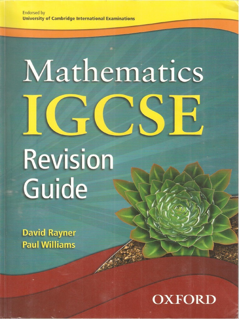 Igcse maths revision guide pdf