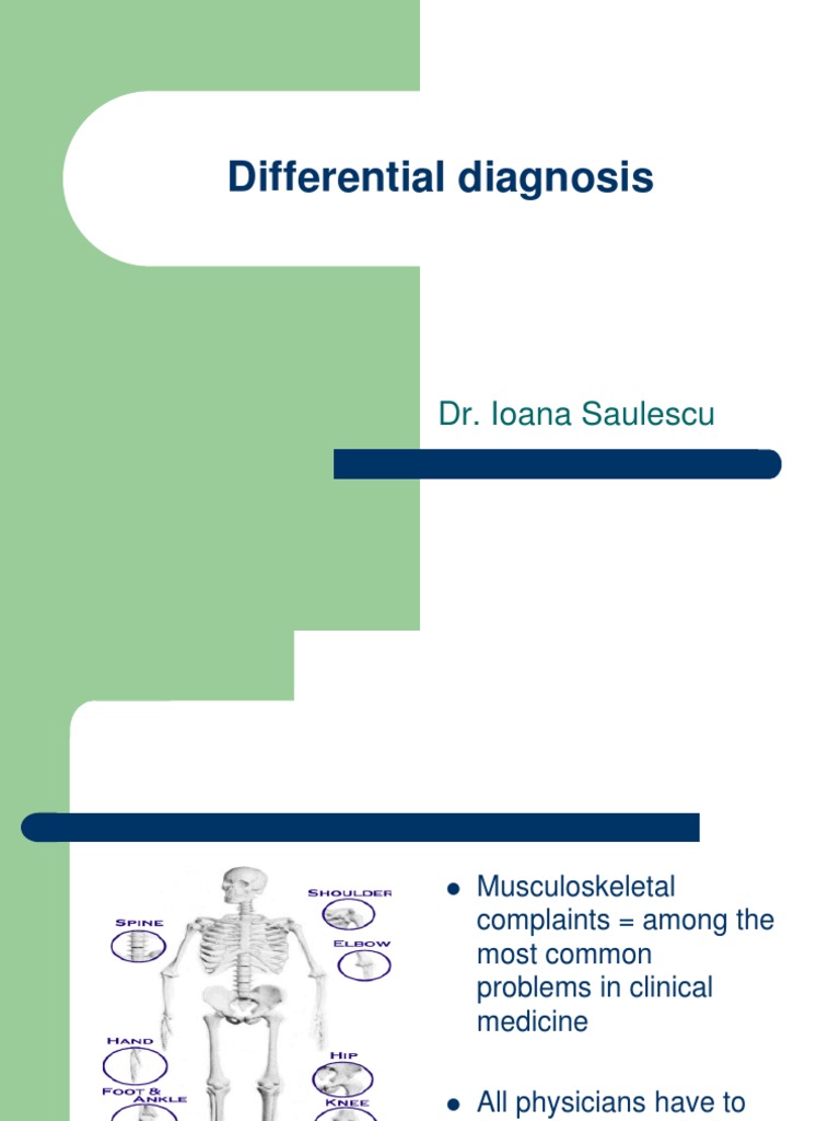 24 Differential Diagnosis | PDF | Arthritis | Musculoskeletal Disorders