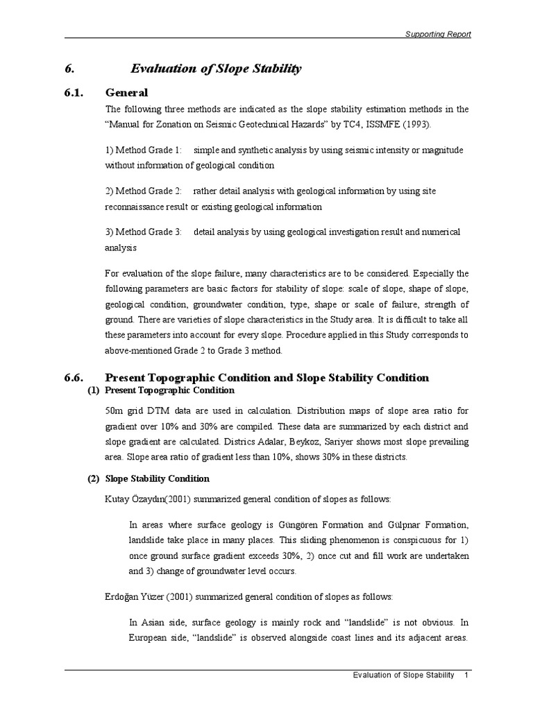 Slope Stability Evaluation Methods | PDF | Landslide | Rock (Geology)
