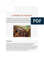 La Batalla de Ayacucho