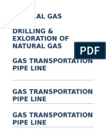 Natural Gas Drilling & Exloration of Natural Gas Gas Transportation Pipe Line