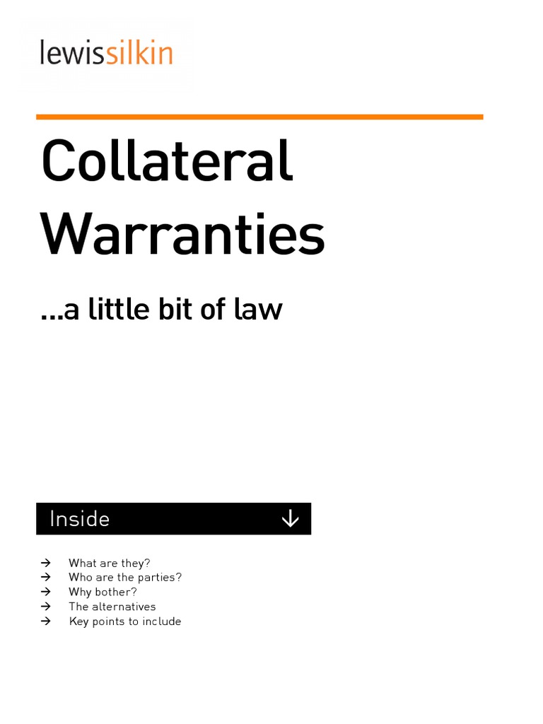 Collateral Warranties Civil Law (Legal System) Business Law