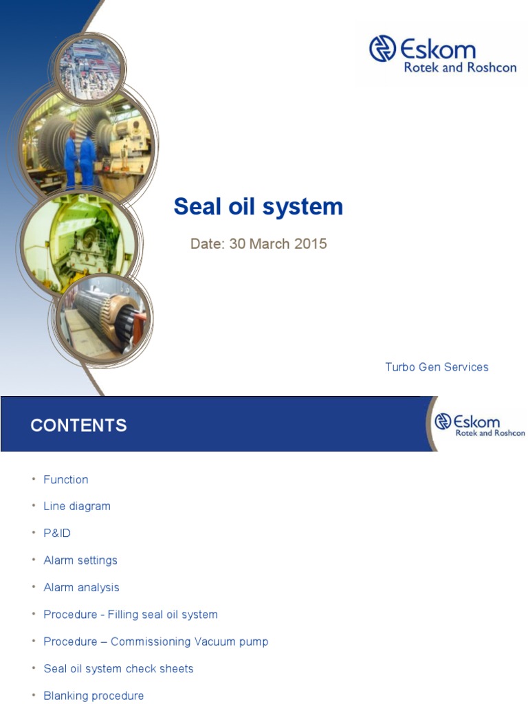 Seal Oil System (Presentation) PDF Pump Valve