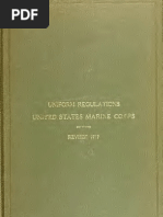 (1922) U.S.M.C. Uniforms Regulations | Officer (Armed Forces) | Warrant